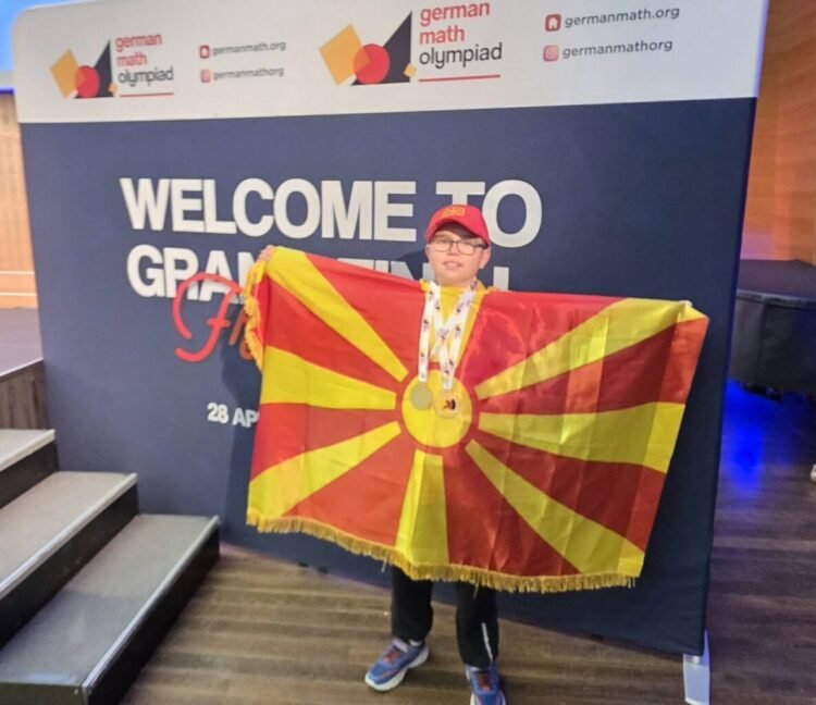Historic success: Makedon Dimitrovski won two gold medals at the German Mathematical Olympiad