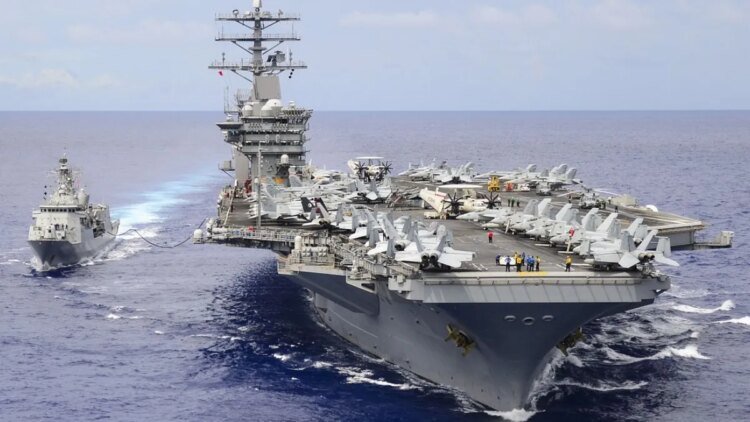 Orsi visited the aircraft carrier USS Nimitz and whites denounce that the Constitution was violated by the entry of a US aircraft into Uruguay