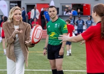 In pictures: Prince Albert II and Princess Charlene mark a historic moment as Monaco Sevens debuts