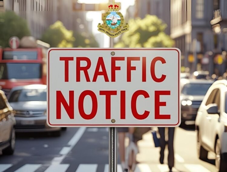 Traffic arrangements: Grenada Co-Op Bank’s Pump It Up walk