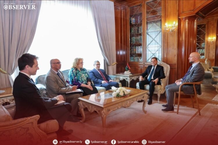 Dbeibah discusses economic developments with US Chargé d’Affaires