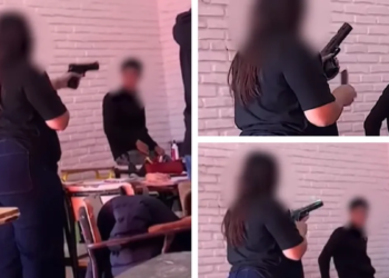 VIDEO: 15-year-old student entered a high school in Salto with a compressed air gun