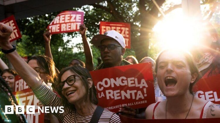 Housing board votes to freeze New York rents in victory for MamdaniThe decision was welcomed by many tenants – but landlords fear it will worsen housing conditions.7 hrs agoUS & Canada