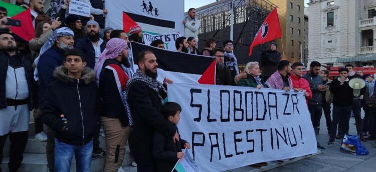 A group of activists detained in Belgrade, protesting against the Israeli weapons factory – Society