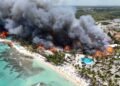 A luxurious Dominican resort was engulfed in flames: a mother of two children was tragically killed