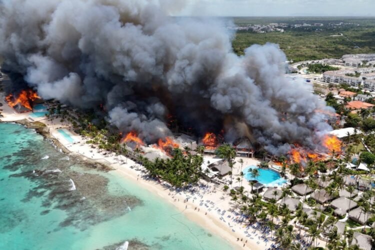 A luxurious Dominican resort was engulfed in flames: a mother of two children was tragically killed