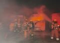 Two Killed as Vehicle Crashes into Parked Buses and Catches Fire in Subhan