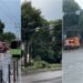 A storm passed through Kaunas: on a busy street, public transport stopped and the effects of the wind