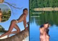 Jolanta Leonavičiūtė and her husband were caught naked in the water