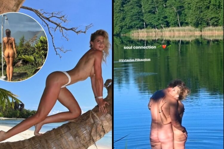 Jolanta Leonavičiūtė and her husband were caught naked in the water
