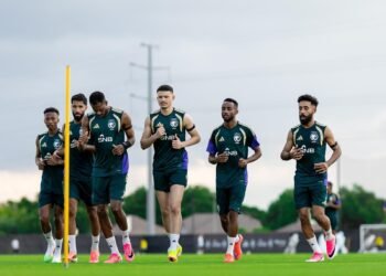 Al-Riyadh newspaper | Al-Akhdar continues his training during his World Cup preparatory camp in Austin