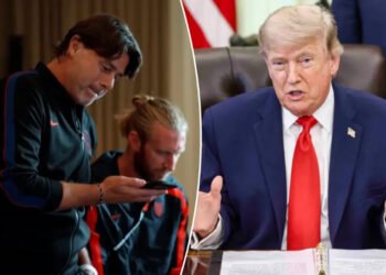 Al-Riyadh newspaper | Trump wishes the American team success in a phone call