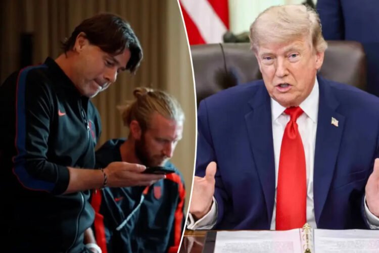 Al-Riyadh newspaper | Trump wishes the American team success in a phone call
