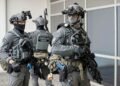 The special force was called after a man threatened with a knife