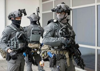 The special force was called after a man threatened with a knife