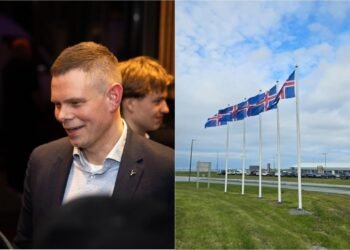 Flags are flown all over town