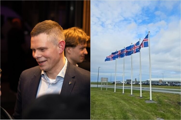 Flags are flown all over town
