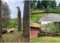 It’s clear where the storm did the most damage: In some places, half a month’s worth of rain fell