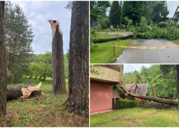 It’s clear where the storm did the most damage: In some places, half a month’s worth of rain fell
