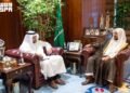 Al-Riyadh newspaper | The Minister of Islamic Affairs receives the Ambassador of the Republic of Mauritius to the Kingdom
