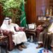 Al-Riyadh newspaper | The Minister of Islamic Affairs receives the Ambassador of the Republic of Mauritius to the Kingdom
