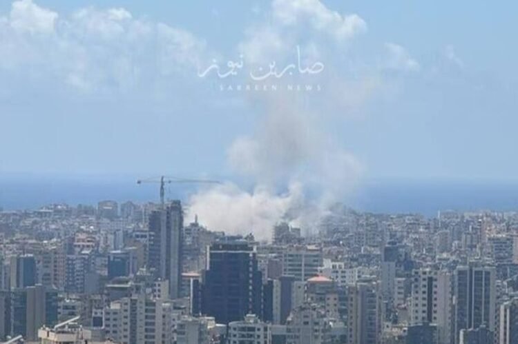 The Zionist air attack on the southern suburbs of Beirut; Al-Ghobari area was targeted