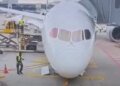 Telex: A Lufthansa plane crashed on its nose at the Frankfurt airport