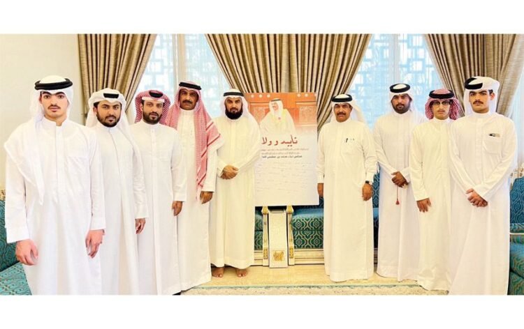 Gulf News | The sons of Muhammad bin Fetais Al-Hajri sign the document of support