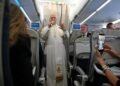 Pope Leo XIV renews call for peace during flight to Spain
