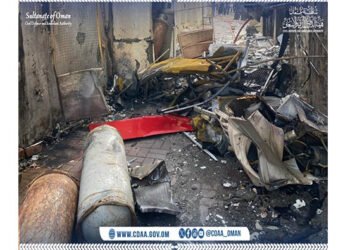 Restaurant fire triggers gas cylinder blast in Al Amerat, two hurt