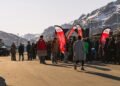 Alpine runners in Sisimiut demonstrate