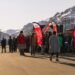 Alpine runners in Sisimiut demonstrate