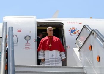 Pope Leo arrives in Barcelona for second leg of Spain visit