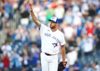 Blue Jays hurler Scherzer fans Schwarber to become 11th pitcher with 3,500 strikeouts