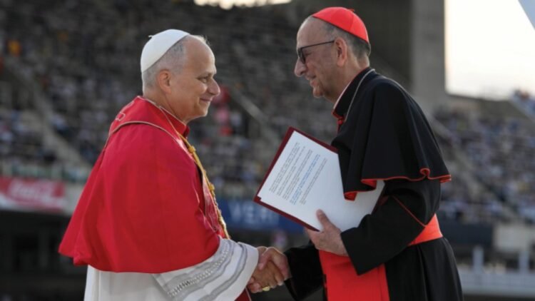The apostolic journey of Pope Leo XIV to Spain – Barcelona – Prayer vigil in the Lluís Companys stadium – Greetings from Cardinal Omella Omella – Working towards a common goal