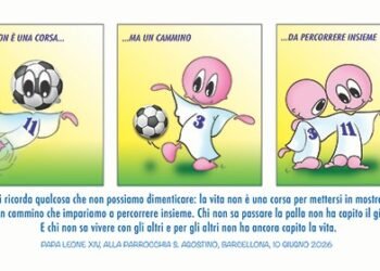 With the eyes of the heart of Sister Mariarosa Guerrini OSA Football reminds us of something that we cannot forget: life is not a race to show off alone, but a path that we learn to travel together. Anyone who doesn’t know how to pass the ball hasn’t understood the…