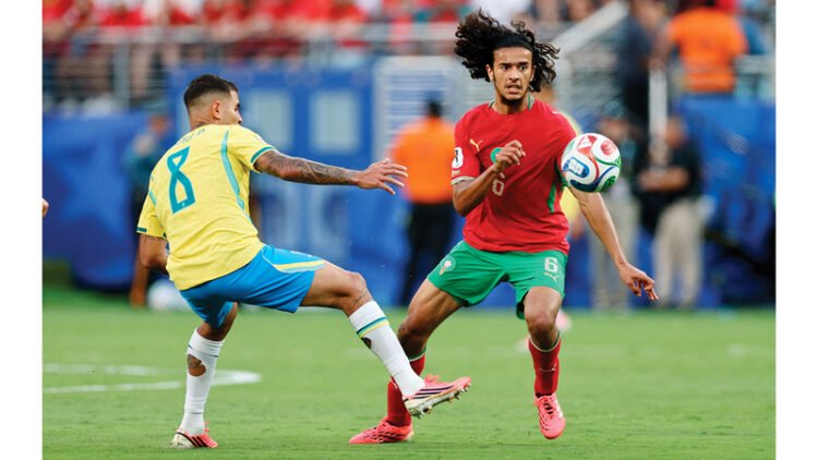 5 “luminous” Moroccan points against Brazil, most notably Bouadi