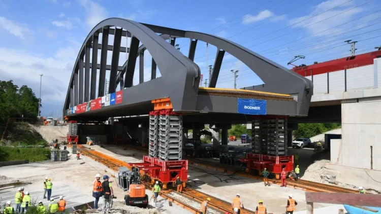 New railway bridge pushed over Welser Autobahn – DiePresse.com