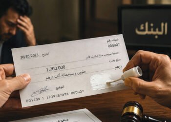 An Arab uses an “imaginary questioner” to write a check for 1.7 million dirhams