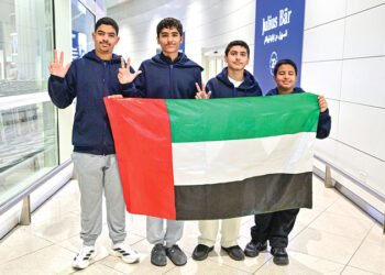 The “Smart Irrigation Train” carries 4 Emirati students to the “Greenwich International Innovation Olympiad”