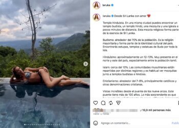 The amazing bikini with which Edurne sweeps the networks, the photo with six million likes of Messi’s wife and the breakup of Ana Mena and Óscar Casas, among the best photos of the celebrity week