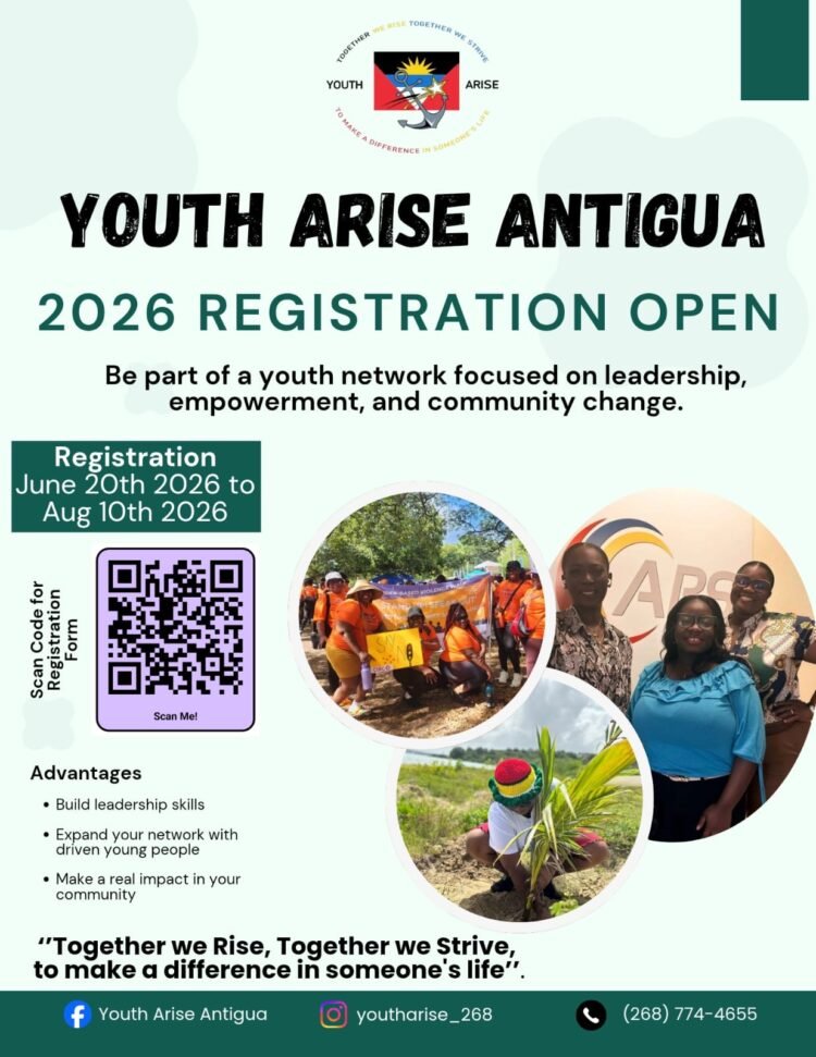 Youth Arise Antigua Opens Membership Registration for 2026