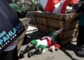 Attack on a woman carrying the Iranian flag before the match against Belgium