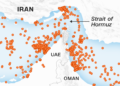 Tracking traffic in the Strait of Hormuz, in live maps and charts