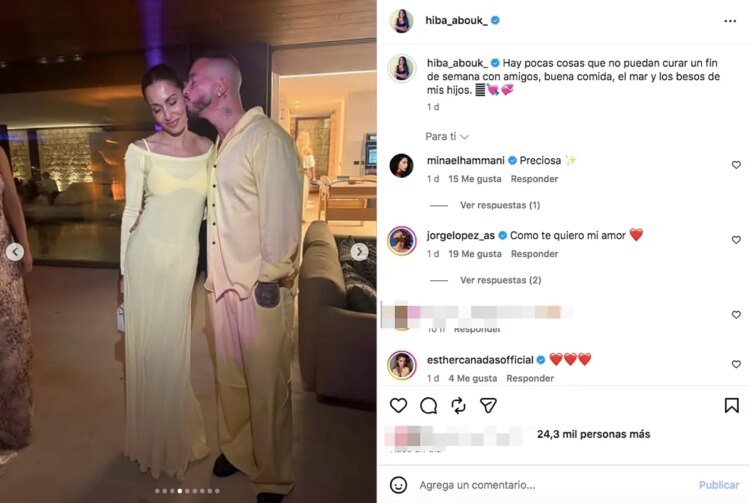 The amazing bikini with which Edurne sweeps Instagram, the unknown friendship between Hiba Abouk and J. Balvin and the tender image of Chelo García Cortés, among the images from this Tuesday