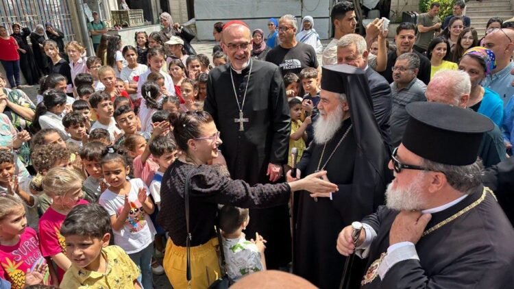 Patriarchs of Jerusalem visit Gaza’s wounded faithful