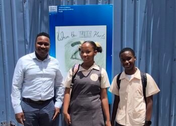 Young artists leave mark on Saint Lucia’s Halls of Justice project