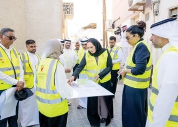 Gulf News | During an inspection tour of the Muharraq city development project.. Minister of Housing and Urban Planning: 73% completion rate of construction work for Furjan, the first phase of the Muharraq development project