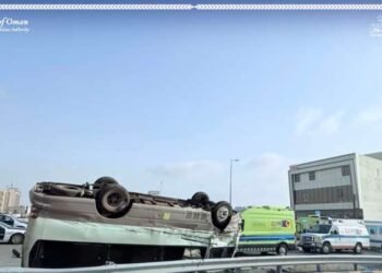 18 injured in bus rollover accident in Sohar