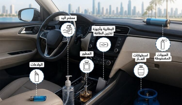 Abu Dhabi Police warns: 6 things not to leave in the vehicle during the summer